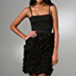 NWT HAUTE HIPPIE Ruffle Dress w Removable Straps